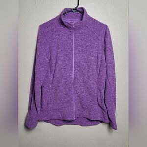 Duluth Trading Woman's Sz L Purple Fleece Jacket